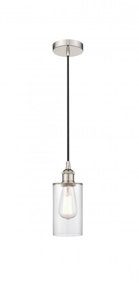 Clymer - 1 Light - 4 inch - Polished Nickel - Cord hung - Mini Pendant