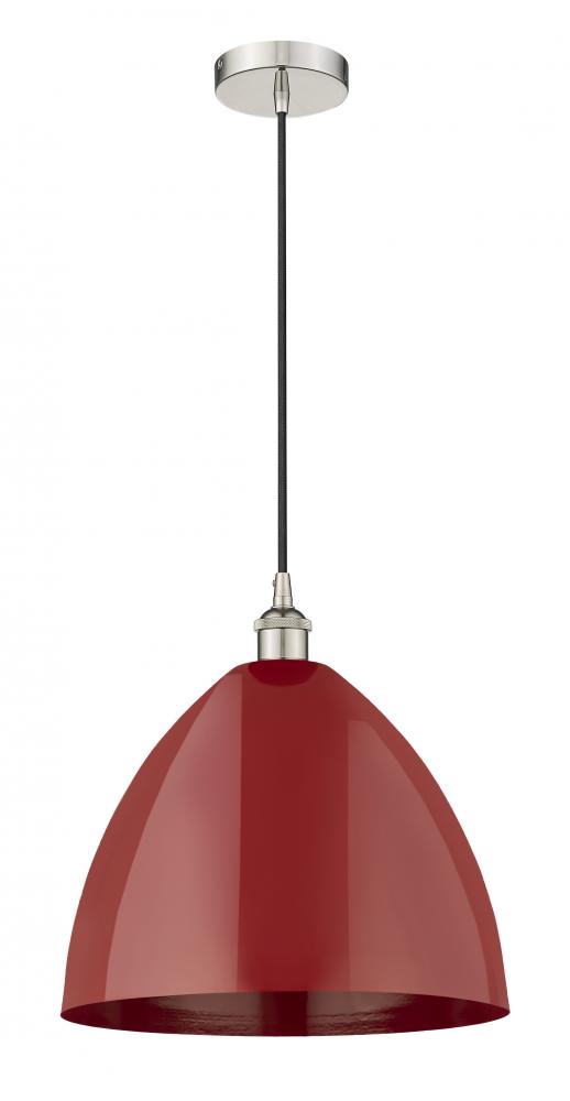 Plymouth - 1 Light - 16 inch - Polished Nickel - Cord hung - Mini Pendant