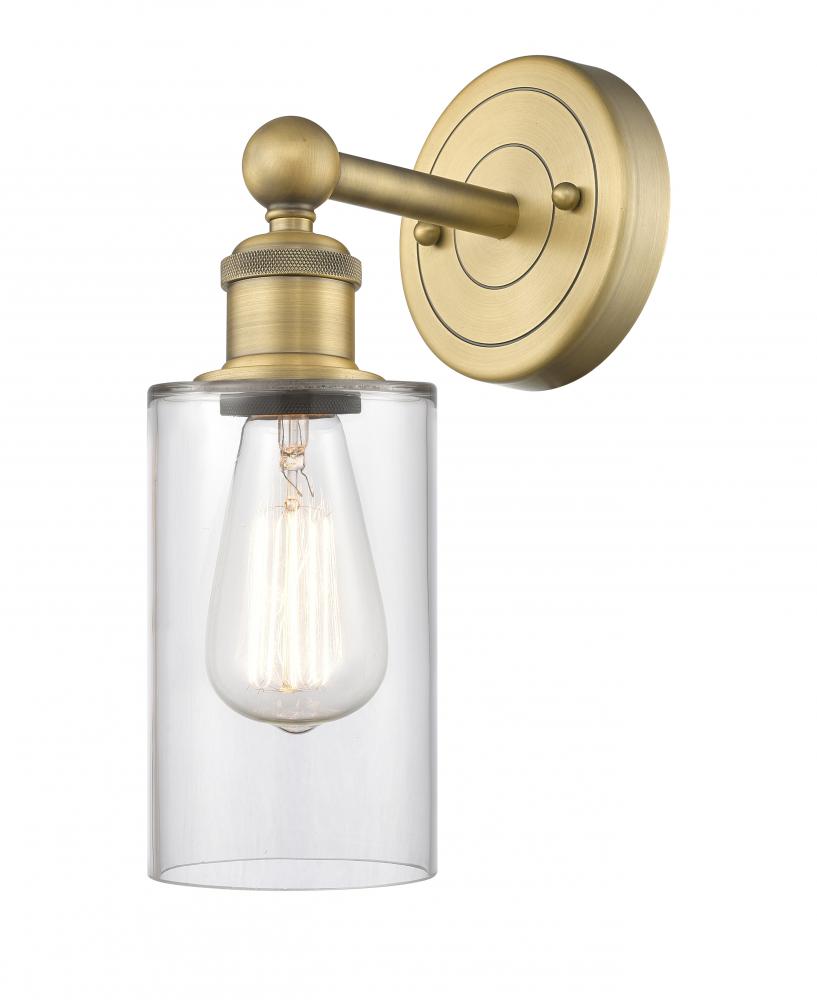 Clymer - 1 Light - 4 inch - Brushed Brass - Sconce