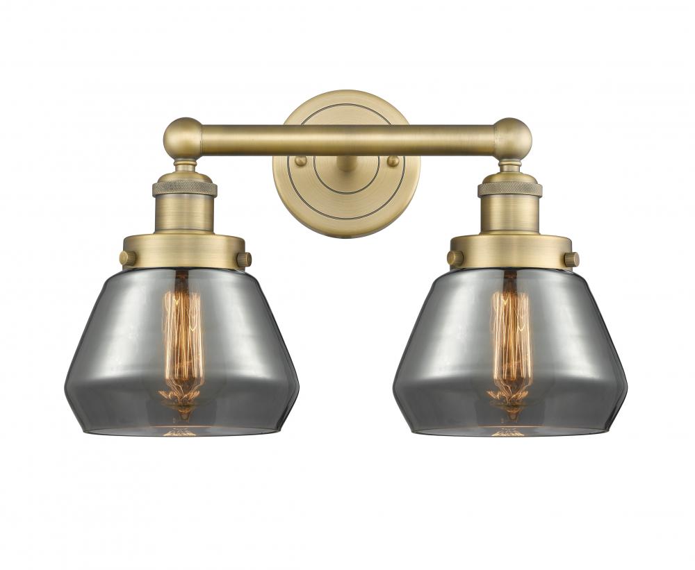 Fulton - 2 Light - 16 inch - Brushed Brass - Bath Vanity Light