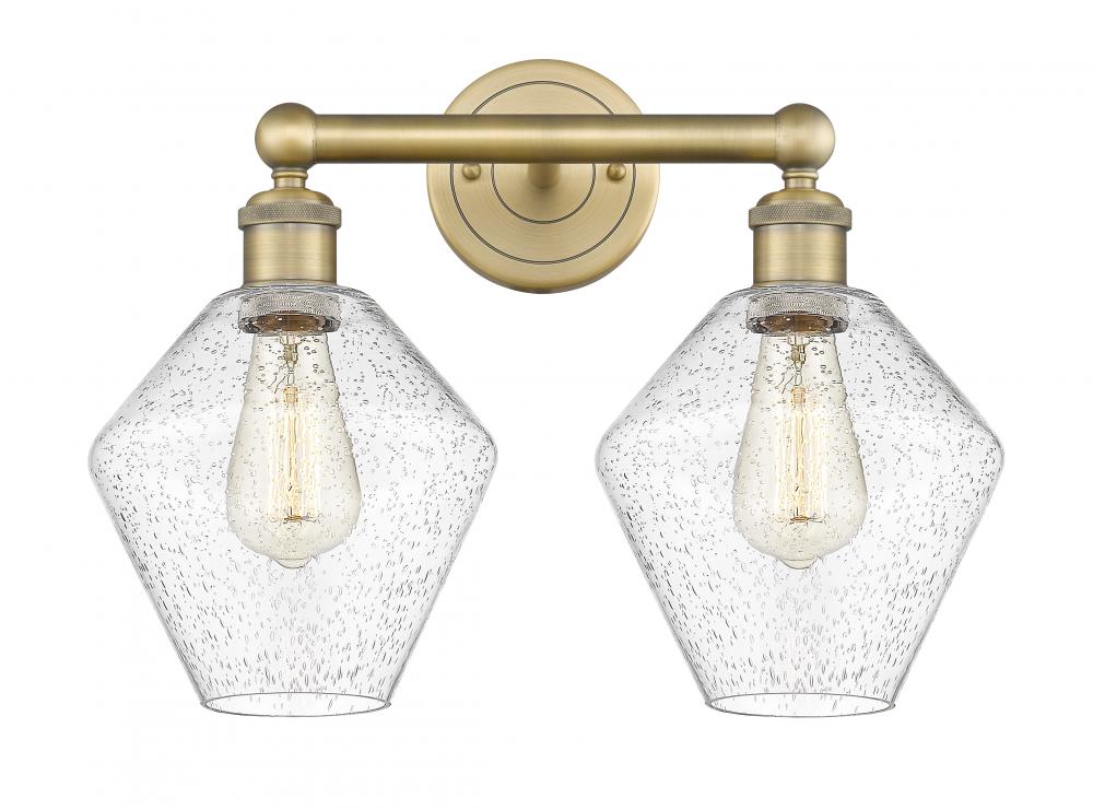 Cindyrella - 2 Light - 17 inch - Brushed Brass - Bath Vanity Light