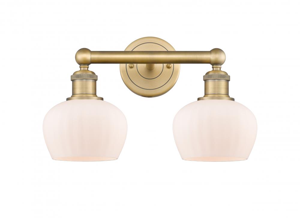 Fenton - 2 Light - 16 inch - Brushed Brass - Bath Vanity Light