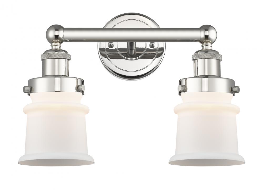 Canton - 2 Light - 14 inch - Polished Nickel - Bath Vanity Light