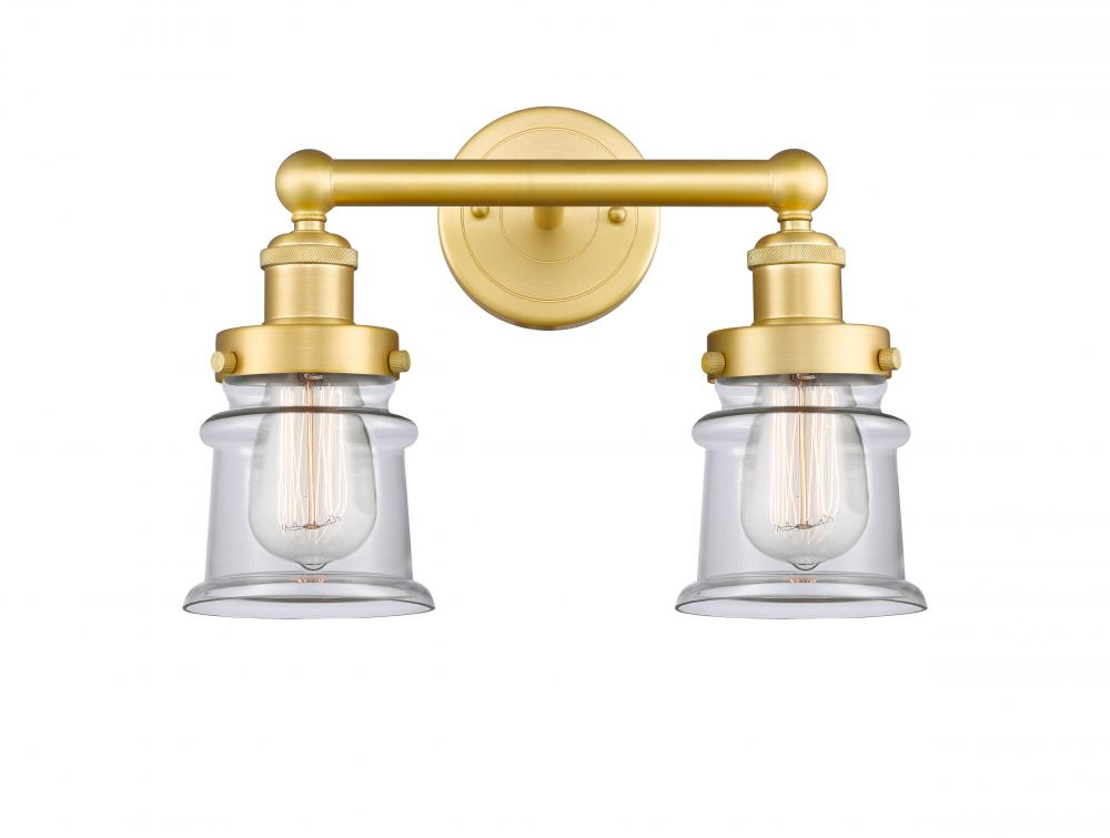 Canton - 2 Light - 14 inch - Satin Gold - Bath Vanity Light