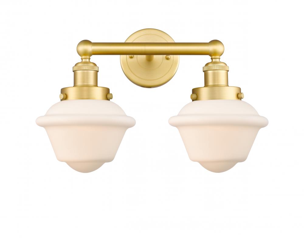 Oxford - 2 Light - 16 inch - Satin Gold - Bath Vanity Light