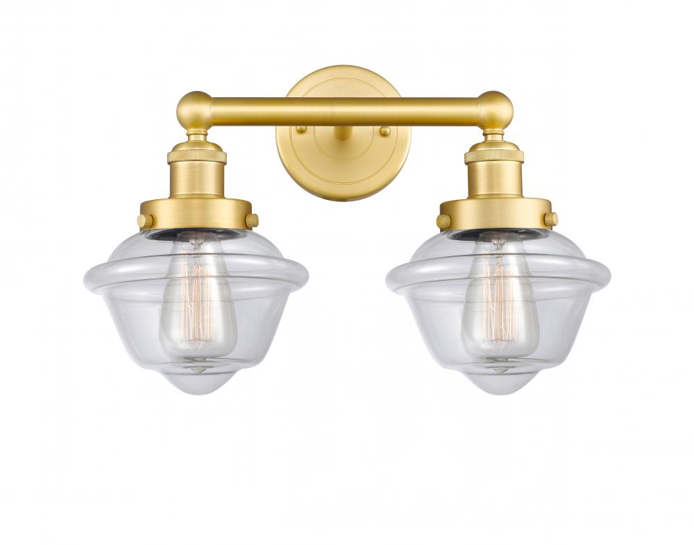 Oxford - 2 Light - 16 inch - Satin Gold - Bath Vanity Light