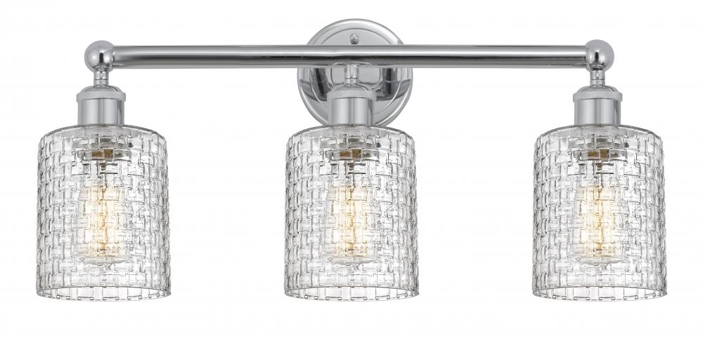 Cobbleskill - 3 Light - 23 inch - Polished Chrome - Bath Vanity Light