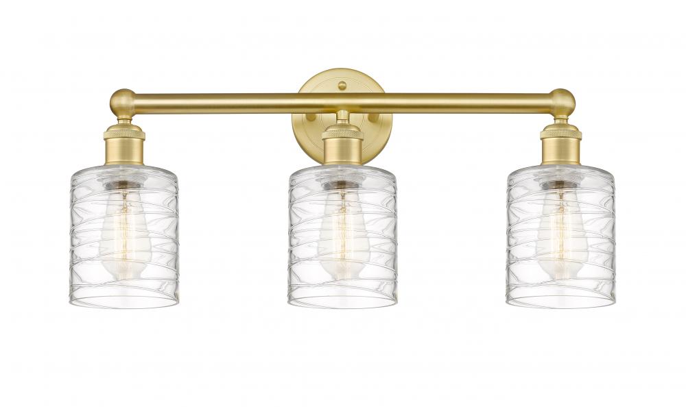 Cobbleskill - 3 Light - 23 inch - Satin Gold - Bath Vanity Light