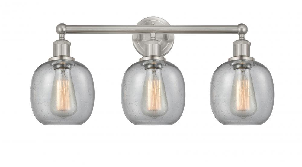 Belfast - 3 Light - 24 inch - Brushed Satin Nickel - Bath Vanity Light