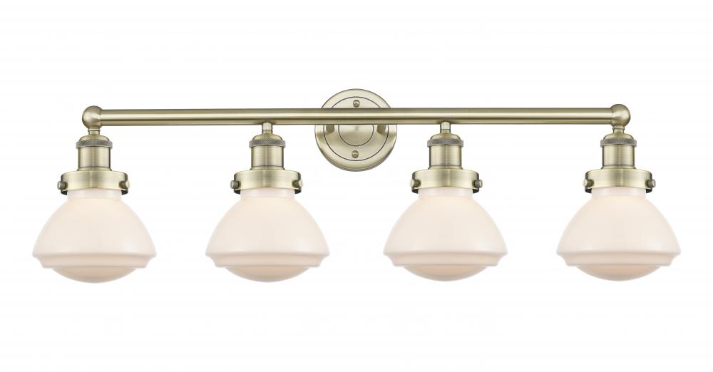 Olean - 4 Light - 34 inch - Antique Brass - Bath Vanity Light