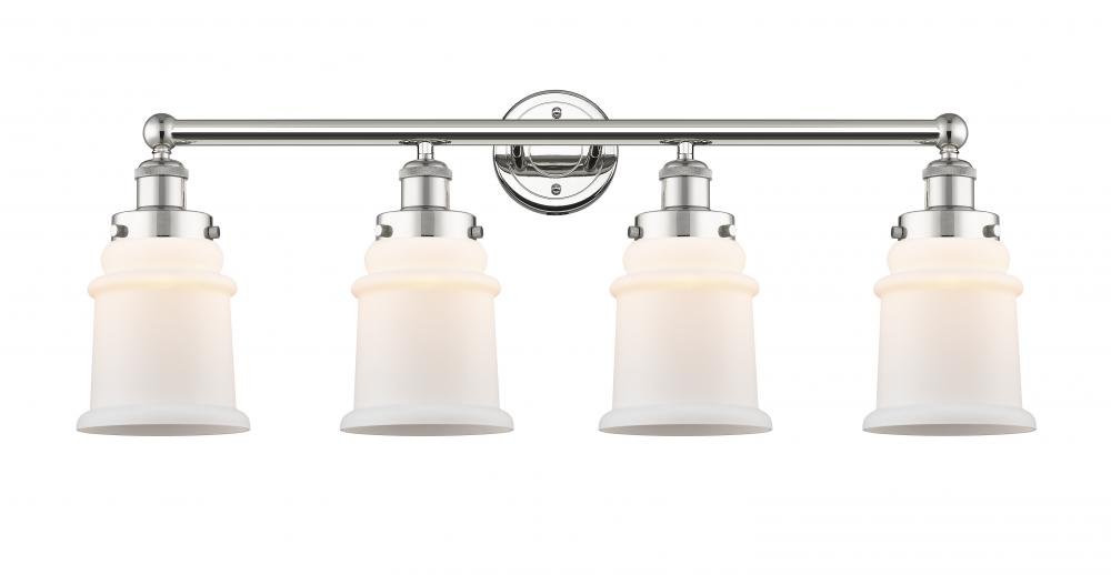 Canton - 4 Light - 33 inch - Polished Nickel - Bath Vanity Light