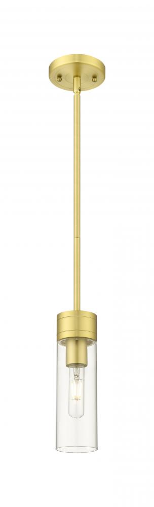 Boreas - 1 Light - 3 inch - Satin Gold - Stem Hung - Mini Pendant