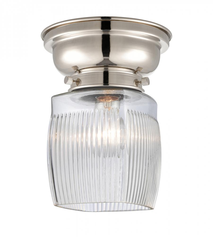 Colton - 1 Light - 6 inch - Polished Nickel - Flush Mount