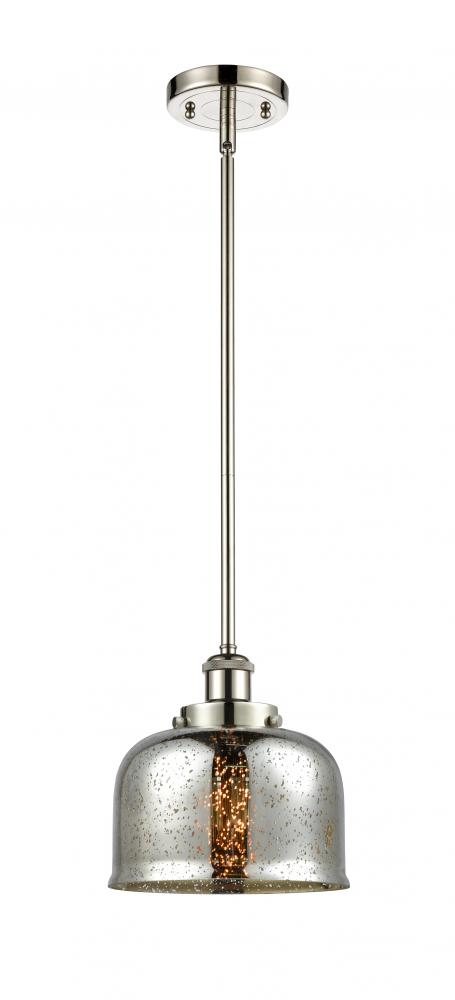 Bell - 1 Light - 8 inch - Polished Nickel - Mini Pendant