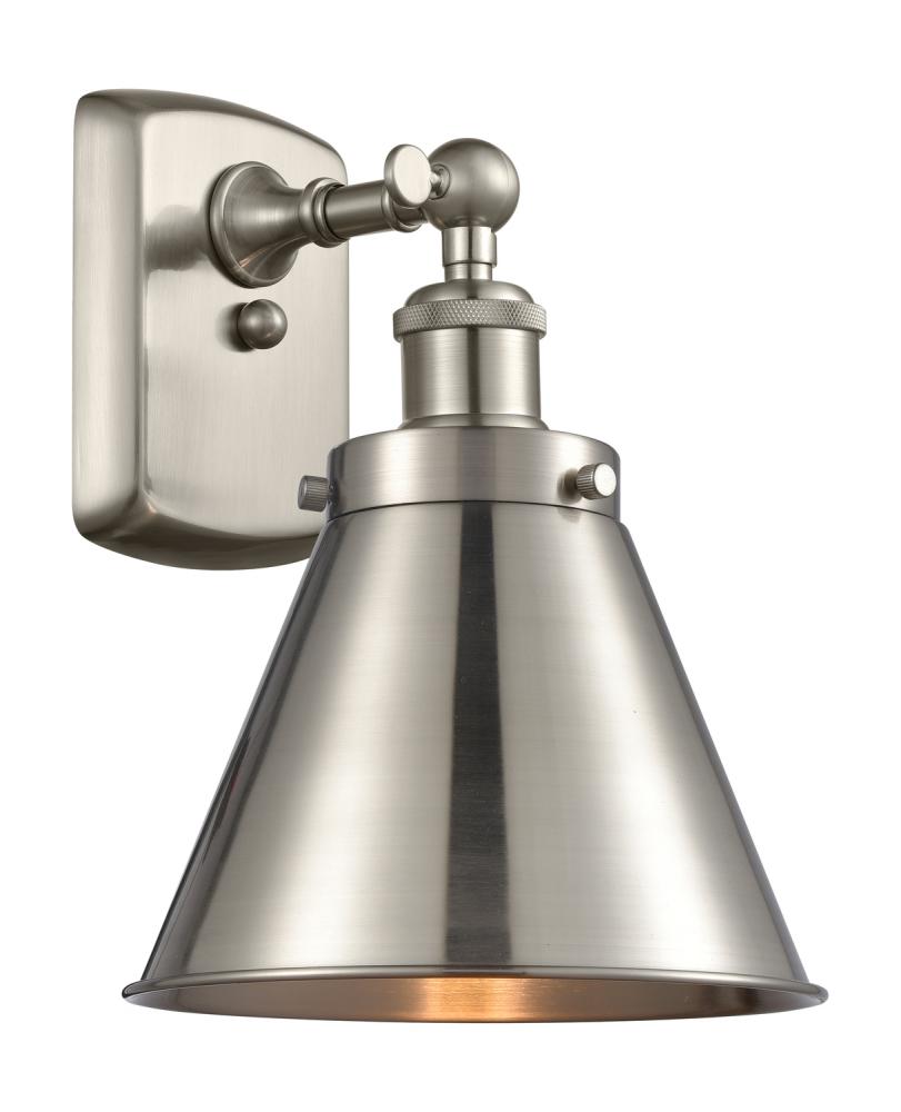 Appalachian - 1 Light - 7 inch - Brushed Satin Nickel - Sconce