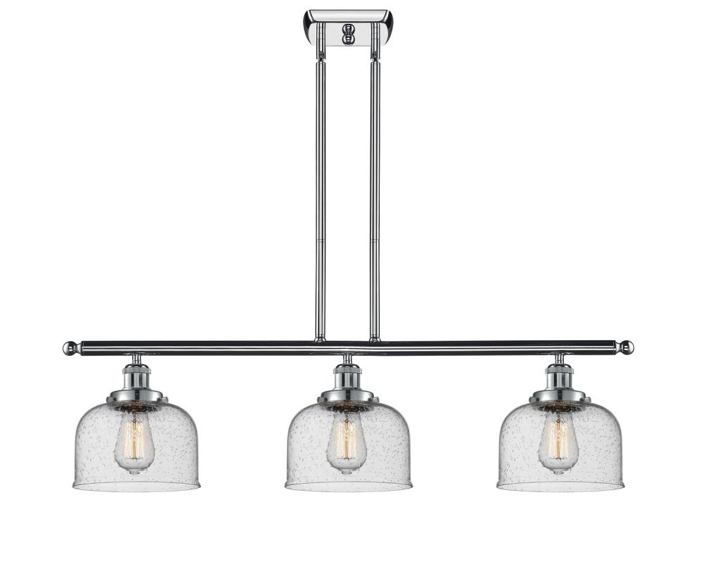 Bell - 3 Light - 36 inch - Polished Chrome - Stem Hung - Island Light