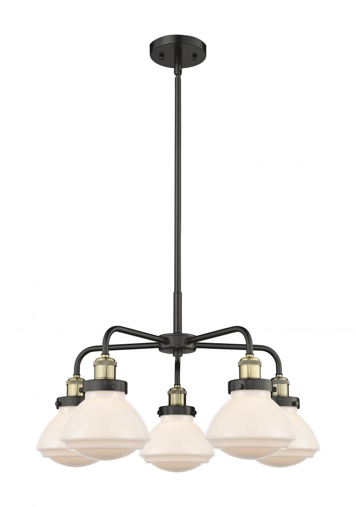 Olean - 5 Light - 25 inch - Black Antique Brass - Chandelier