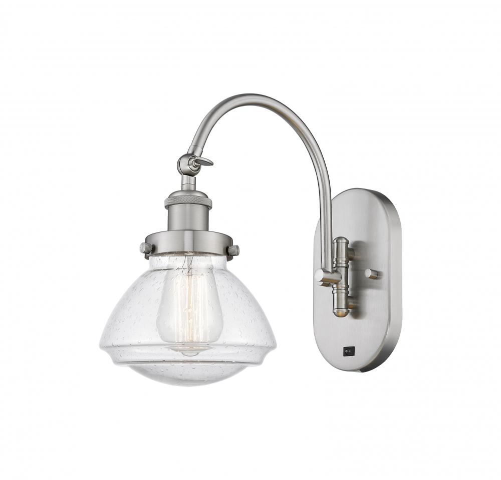 Olean - 1 Light - 7 inch - Brushed Satin Nickel - Sconce