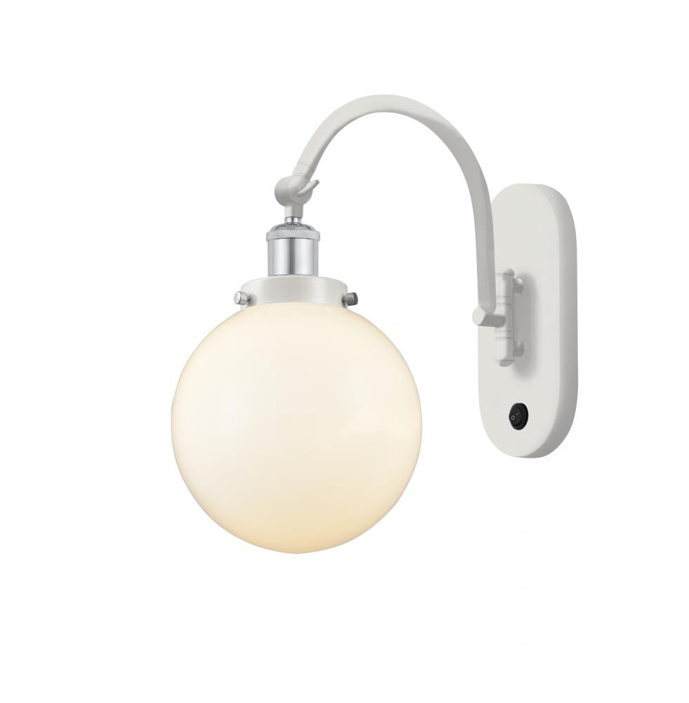 Beacon - 1 Light - 8 inch - White Polished Chrome - Sconce