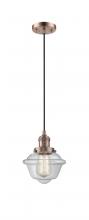 Innovations Lighting 201C-AC-G532 - Oxford - 1 Light - 7 inch - Antique Copper - Cord hung - Mini Pendant