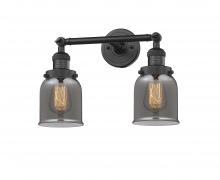 Innovations Lighting 208-BK-G53 - Bell - 2 Light - 16 inch - Matte Black - Bath Vanity Light