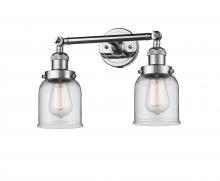 Innovations Lighting 208-PC-G52 - Bell - 2 Light - 16 inch - Polished Chrome - Bath Vanity Light