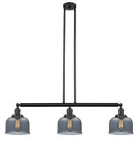 Innovations Lighting 213-BK-G73 - Bell - 3 Light - 41 inch - Matte Black - Stem Hung - Island Light