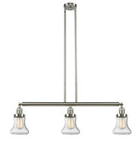 Innovations Lighting 213-SN-G194 - Bellmont - 3 Light - 39 inch - Brushed Satin Nickel - Stem Hung - Island Light