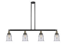 Innovations Lighting 214-BAB-G184-LED - Canton - 4 Light - 51 inch - Black Antique Brass - Stem Hung - Island Light