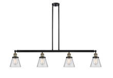 Innovations Lighting 214-BAB-G62-LED - Cone - 4 Light - 51 inch - Black Antique Brass - Stem Hung - Island Light