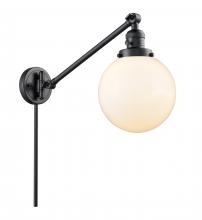 Innovations Lighting 237-BK-G201-8 - Beacon - 1 Light - 8 inch - Matte Black - Swing Arm