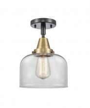 Innovations Lighting 447-1C-BAB-G72 - Bell - 1 Light - 8 inch - Black Antique Brass - Flush Mount