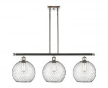 Innovations Lighting 516-3I-PN-G122-10CSN - Farmhouse Chicken Wire - 3 Light - 37 inch - Polished Nickel - Cord hung - Island Light