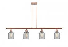 Innovations Lighting 516-4I-AC-G257 - Caledonia - 4 Light - 48 inch - Antique Copper - Cord hung - Island Light