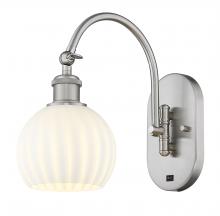 Innovations Lighting 518-1W-SN-G1217-6WV - White Venetian - 1 Light - 6 inch - Brushed Satin Nickel - Sconce