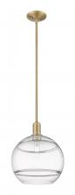 Innovations Lighting 716-1S-BB-G556-12CL - Rochester - 1 Light - 12 inch - Brushed Brass - Stem hung - Mini Pendant