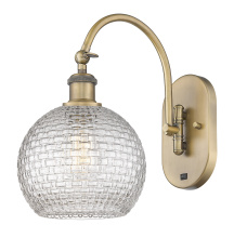 Innovations Lighting 918-1W-BB-G122C-8CL - Athens - 1 Light - 8 inch - Brushed Brass - Sconce