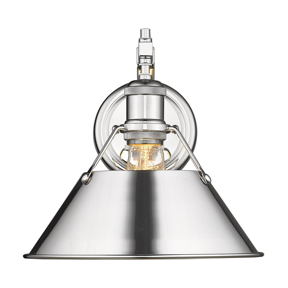 Orwell CH 1 Light Wall Sconce in Chrome with Chrome shade