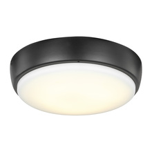 Generation Lighting MC264BK - 7" LED Light Kit in Matte Black with Frosted Acrylic Shade