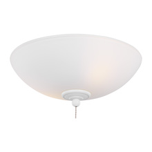 Generation Lighting MC266RZW - 12" LED Light Kit in Matte White with Matte White Glass