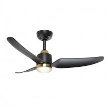 Kuzco Lighting Inc CF72942-BG/MB-5CCT - Hugo 42-in Brushed Gold/Matte Black with Light Kit Ceiling Fan