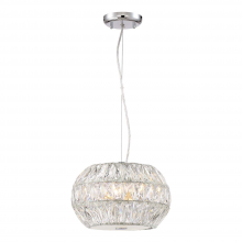  P30080-6-CH - 6-Light 16" Crystal Drum Pendant