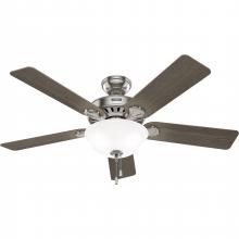 Hunter 52725 - Hunter 52 inch Pro's Best ENERGY STAR® Brushed Nickel Ceiling Fan with LED Light Kit and Pull Ch