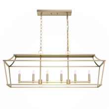 Hunter 19078 - Hunter Laurel Ridge Alturas Gold 6 Light Large Chandelier Ceiling Light Fixture