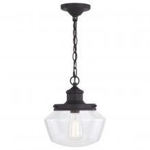 Vaxcel International T0547 - Collins 10 in. W Outdoor Pendant Matte Black