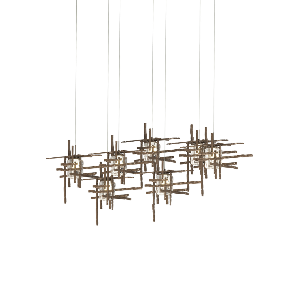 Tura 7-Light Seeded Glass Pendant