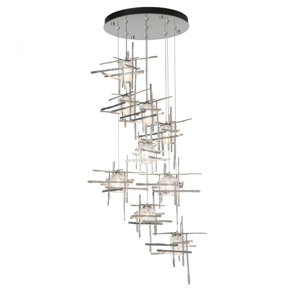 Tura 9-Light Seeded Glass Pendant