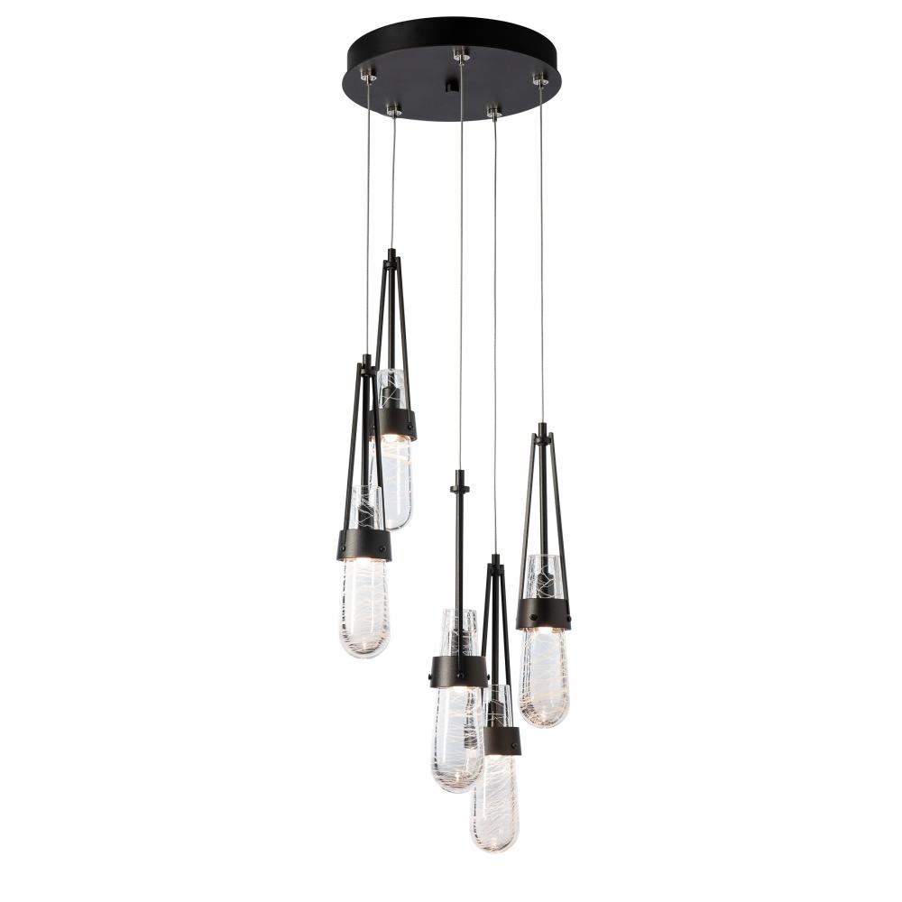 Link 5-Light Blown Glass Pendant