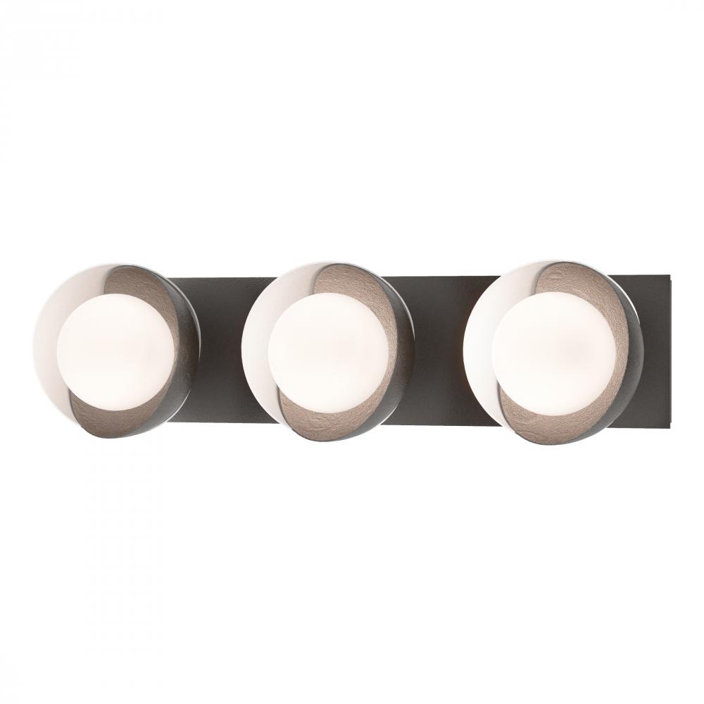 Brooklyn 3-Light Straight Double Shade Bath Sconce