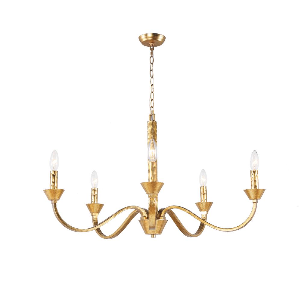 Sabine Small Chandelier With Gold Finish